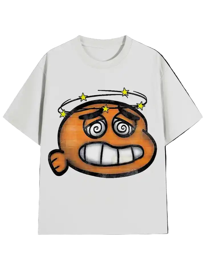 Style High Street Hip Hop Cartoon Print Men