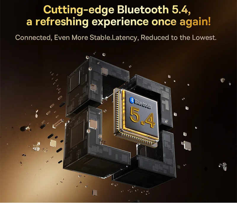 Baseus Bowie M2s Ultra Wireless Earphones Smart Screen 52dB Noise Cancelling Bluetooth 5.4 Headphones 3D Audio Spatial Earbuds