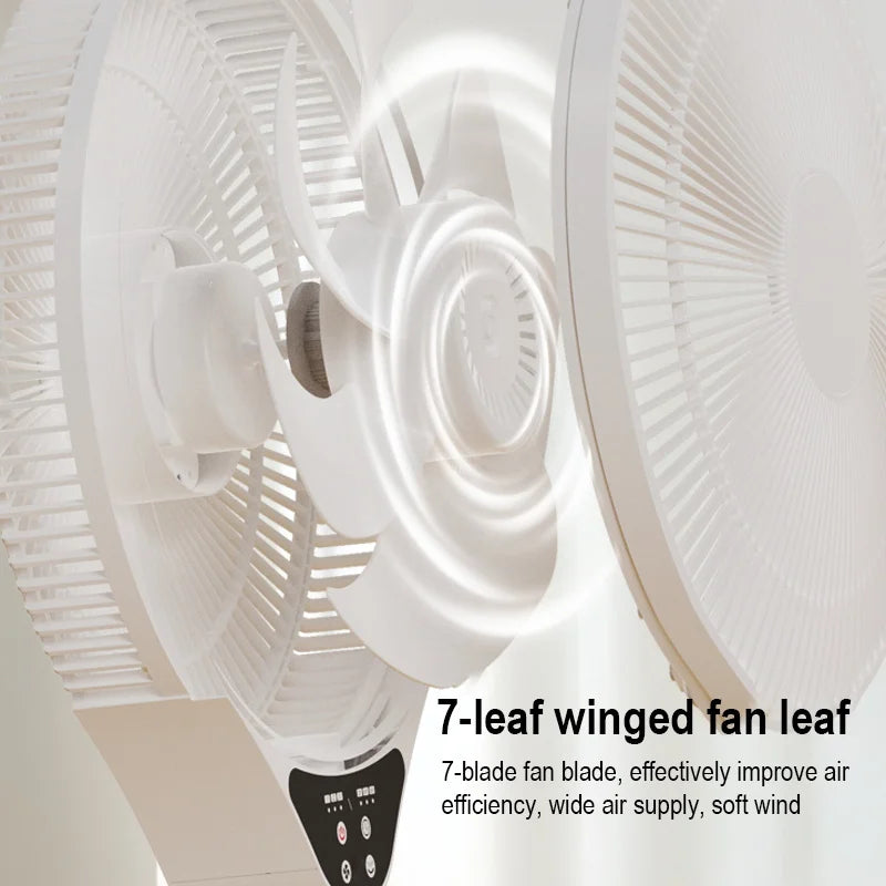 220V Electric Pedestal Standing Fan Adjustable Heigh Desk Air Blower Timing Shake for Living Room Bedroom Kitchen Home Office
