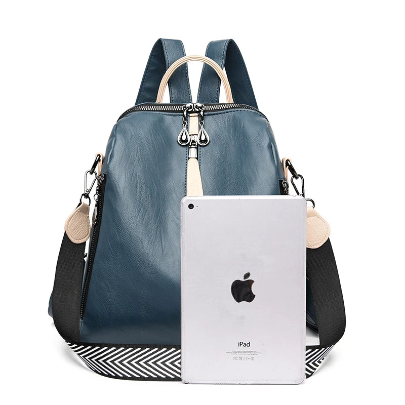 Fashion Backpack Soft leather Large Capacity