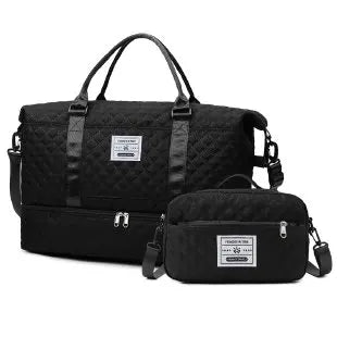 Large Capacity Travel Duffle Bag Sports Gym Yoga Tote Weekend Overnight Bag and Luggage Organiser