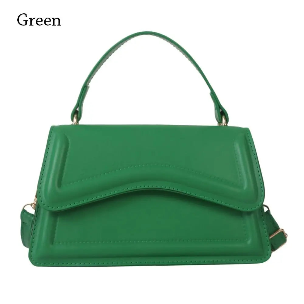 Leather Solid Color Handbags