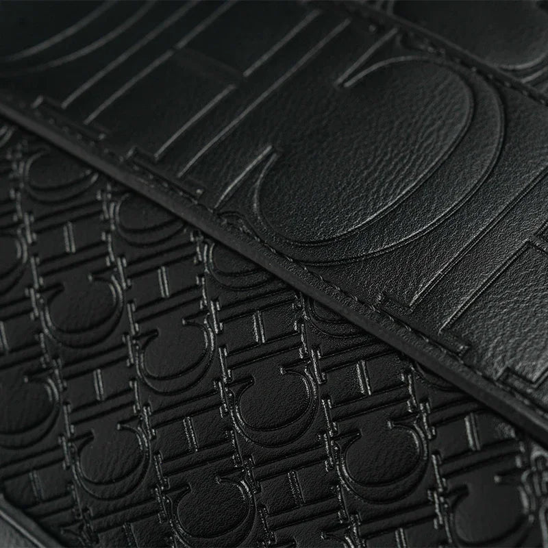 CH Fashion Chain Block Letter Print Wrap Silk Scarf Tote Bag Classic Square Shoulder Bag