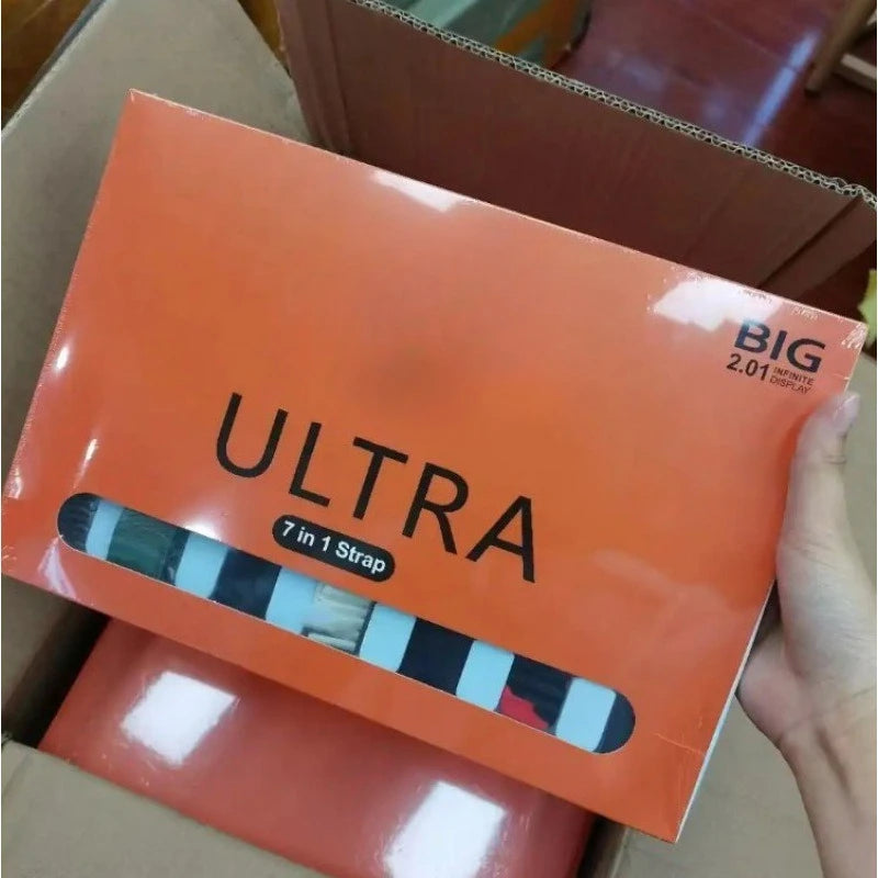 New High Beauty 7-in-1 Sports Watch 7-in-1 Wireless Charging Multi Strap Bluetooth Call 7in1 Ultra Smart Watch