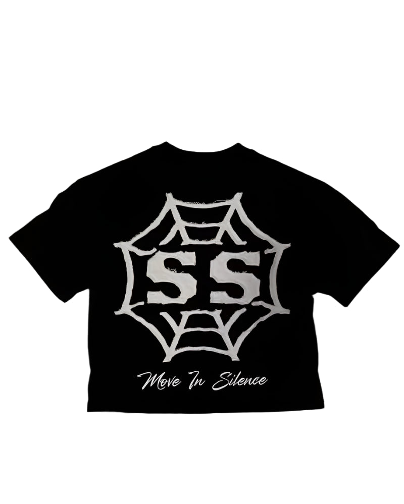 Letters Cartoon Print Oversized Short-sleeve Loose Casual T-shirt