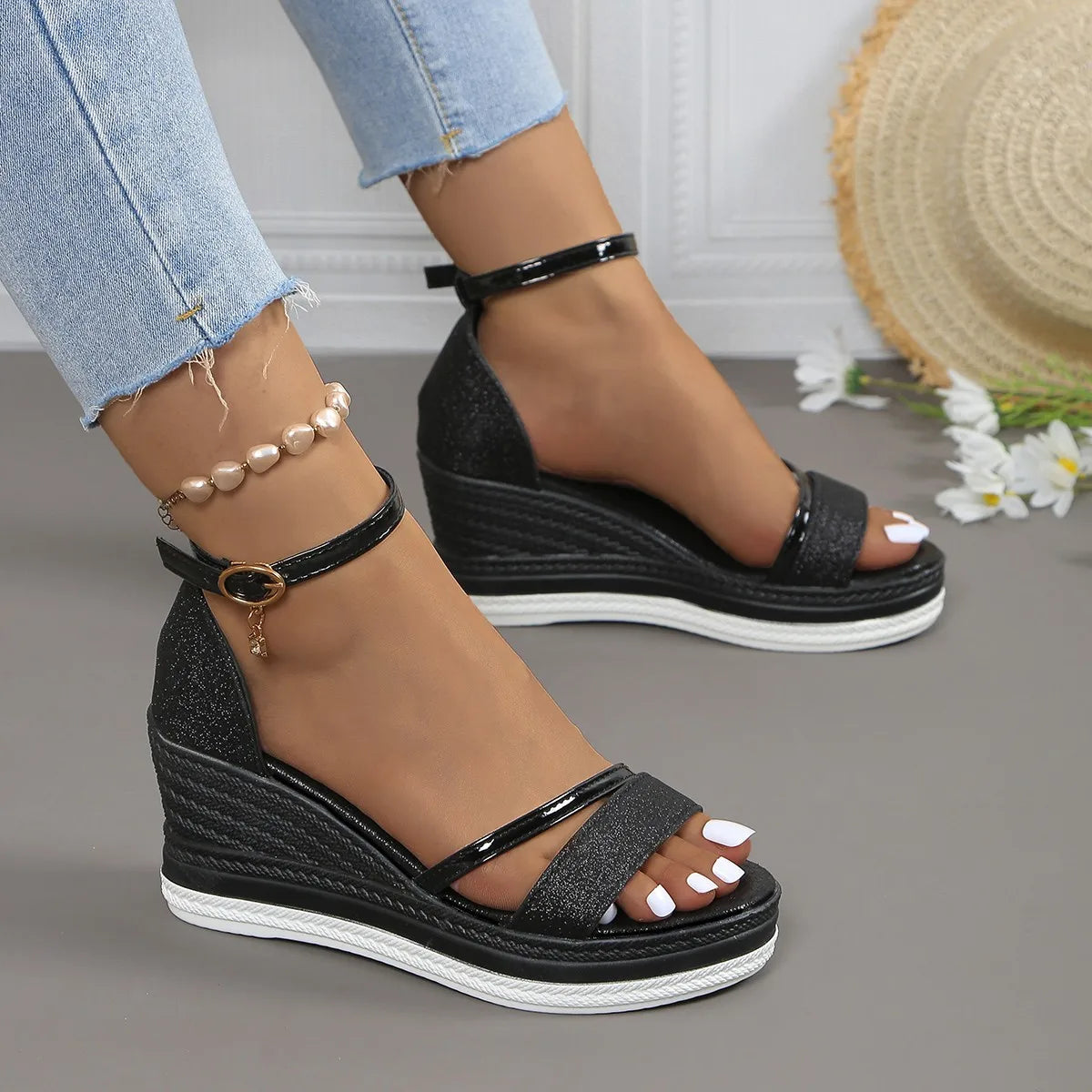Women Sandals New Casual Platform High Heels Shoes for Women Wedges Luxury Fashion Sandals Summer Comfort Sexy Sandals Women