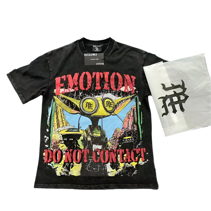 Mixed Emotion Letter Rhinestone Short Sleeve T-shirts Pure Cotton Loose Crew Neck