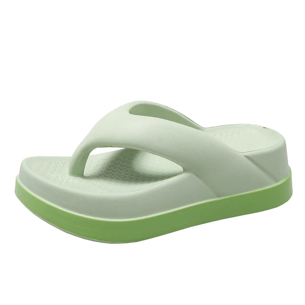 Women's flip-flops summer outdoor and indoor thick-soled sandals 5cm increase height slippers for beach