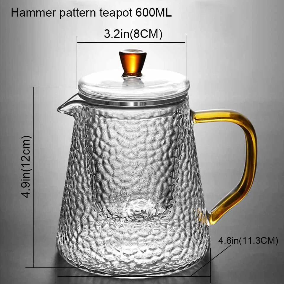 Japanese Teapot Glass Tea Pot With Infuser Tea Sets Teapots Glass Borosilicate Heat Resistant Glass Teapot Kettle Gaiwan Pu Erh