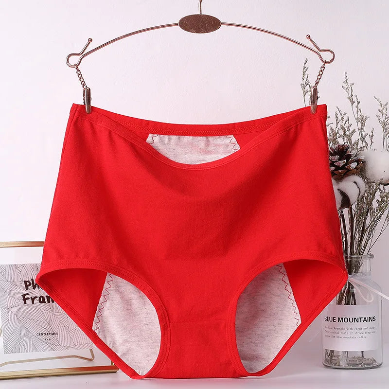 6pcs Girl Menstrual Panties Women's Physiological Briefs Ladies Period Leak Proof Panty High Waist Cotton Underwear
