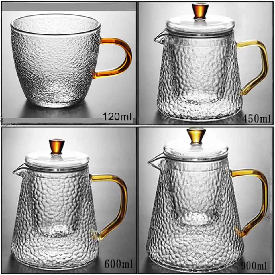 Japanese Teapot Glass Tea Pot With Infuser Tea Sets Teapots Glass Borosilicate Heat Resistant Glass Teapot Kettle Gaiwan Pu Erh