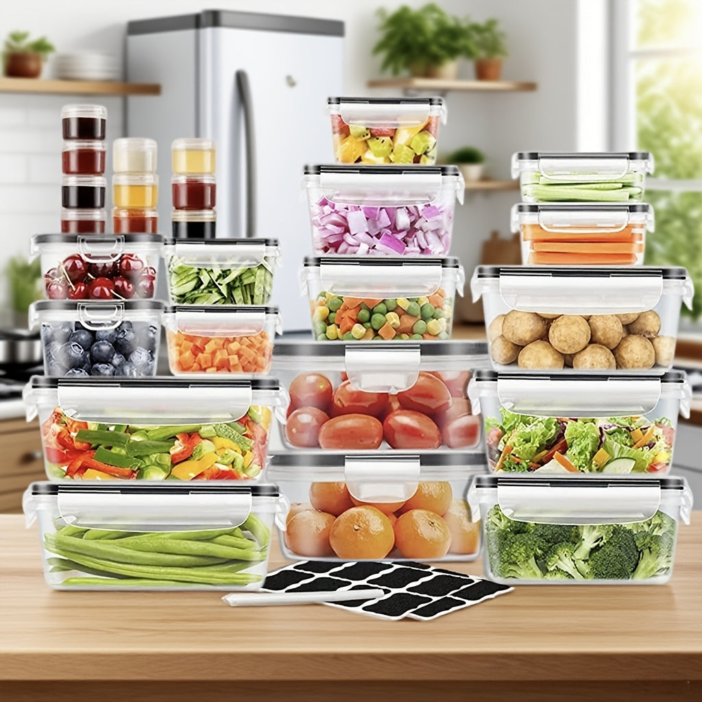 52Piece Food Storage Set Organized Kitchen Fresh Food