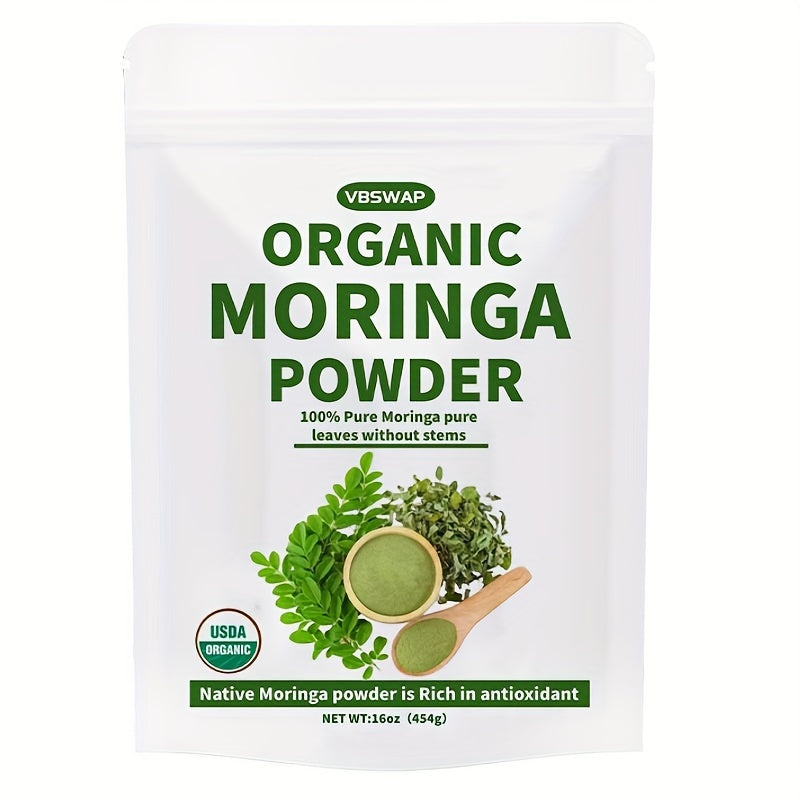 16oz USDA Organic Moringa Powder  AntioxidantRich Superfood for Smoothies  Teas