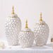 1pc Ceramic Vase Light Luxury Luxury Electroplated Jar European Flower Arrangement Ornaments Crafts Suitable for Living Room and Entrance