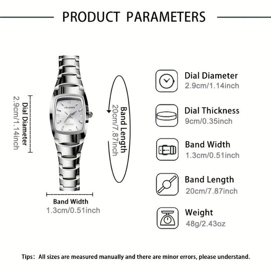 2pcsset Women Watches Set Casual Fashion Watches for Women Quartz Women Watches Stainless Strap Strap Perfect for Daily Wear 1pc Watch 1pc Bracelet Ideal Choice for Gifts Wrist Watch Reloj De Mujer
