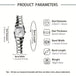 2pcsset Women Watches Set Casual Fashion Watches for Women Quartz Women Watches Stainless Strap Strap Perfect for Daily Wear 1pc Watch 1pc Bracelet Ideal Choice for Gifts Wrist Watch Reloj De Mujer