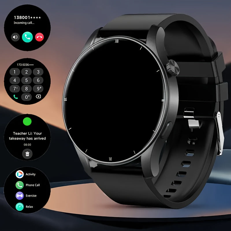 Large Font Round Screen Smartwatch for Seniors  Call Alerts  Easy to Use  Comfortable to Wear  Best Gift for Elders