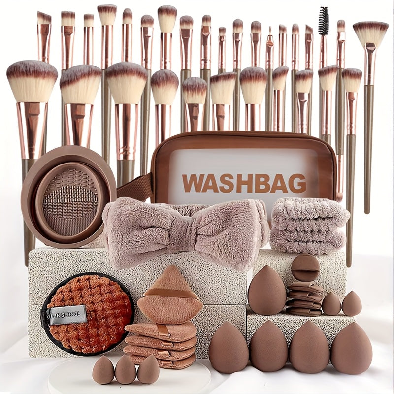 4056pcs Beauty Tool Combination Makeup Brush Set Beauty Tool Combination Set Face Wash Makeup Complete Set