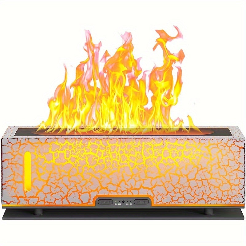 Crackle Floral Humidifier  Aroma Diffuser for Bedroom  Large Silent  Decorative