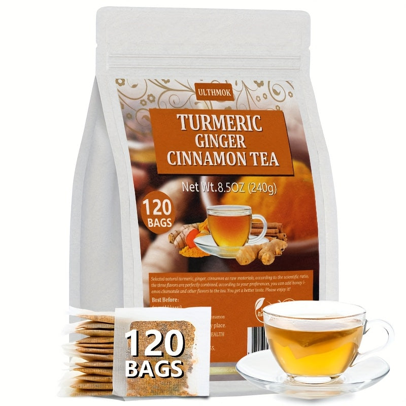 120 Premium Turmeric Ginger Cinnamon Blend Tea Bag