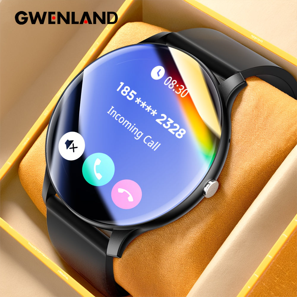 GWENLAND Fashion Disc Smart Watch 146inch Full Touch Highdefinition Screen Wireless Calling Music Control IP68 with Pedometer Distance 100sport Mode DIV Watch Disc Rechargeable Lithium Battery Casual Style Fitness Tracker
