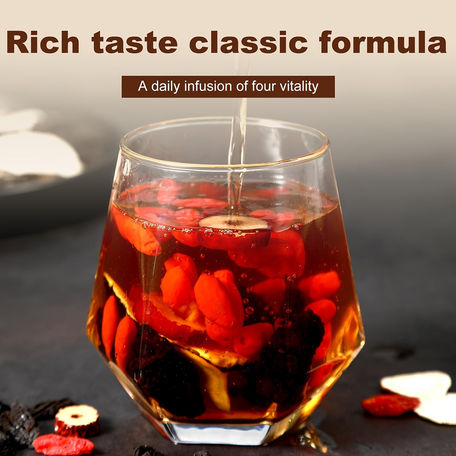 Mulberry Red Dates And Wolfberry Tea Black Wolfberry Red Dates And Mulberry Herbal Blend Tea 705oz 10gx20 Bags Natural Health Tea Suitable for Afternoon Tea No Additives And Caffeine Holiday Gift