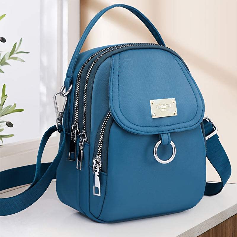 Versatile Unisex Oxford Crossbody Chic Casual MultiLayered