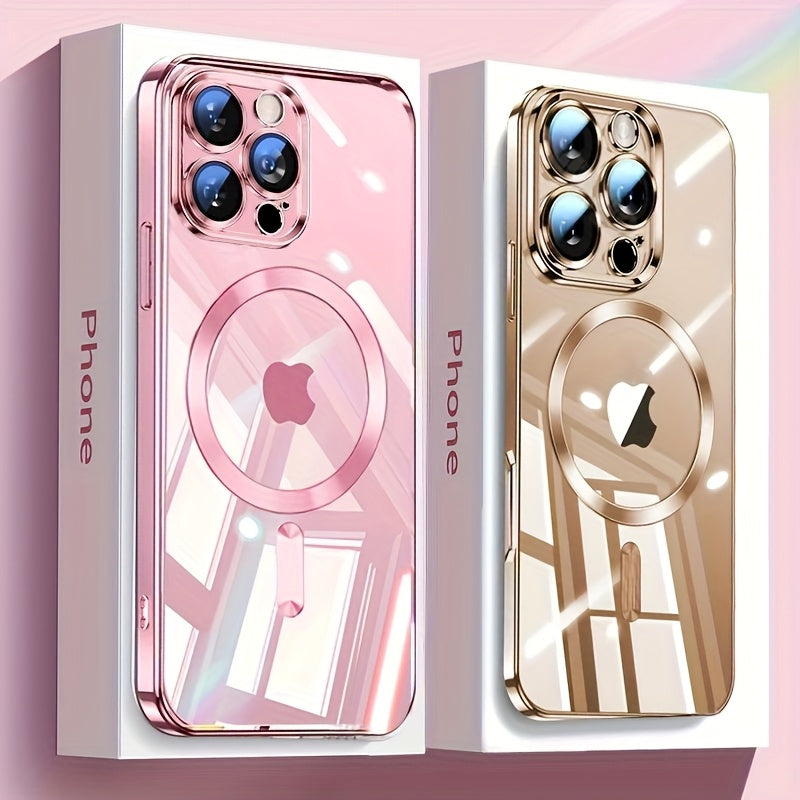 Luxury Magnetic Phone Case for iPhone 161514131211 Pro Max Plus  UltraThin Electroplated TPU Shockproof Cover