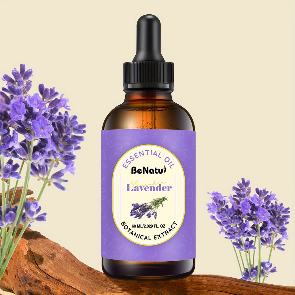 Lavender Essential Oil with Glass Dropper BeNatu Gift Recommendation  203oz406oz Essential Oil  Diffuser Essential Oil  Local Warehouse Essential Oil Promotion  Lasting Fragrance DIY CandleMassage Creams Body Spray House Hotel Lavender Oil