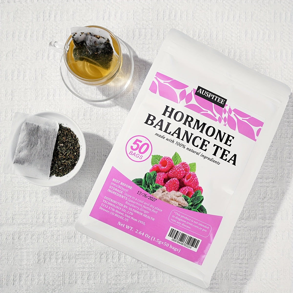 Restore Hormone Balance Spearmint Herbal Tea  Natural Menstrual Support