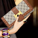 Chic Presbyopic Pattern Large Capacity Trifold Wallet Clutch