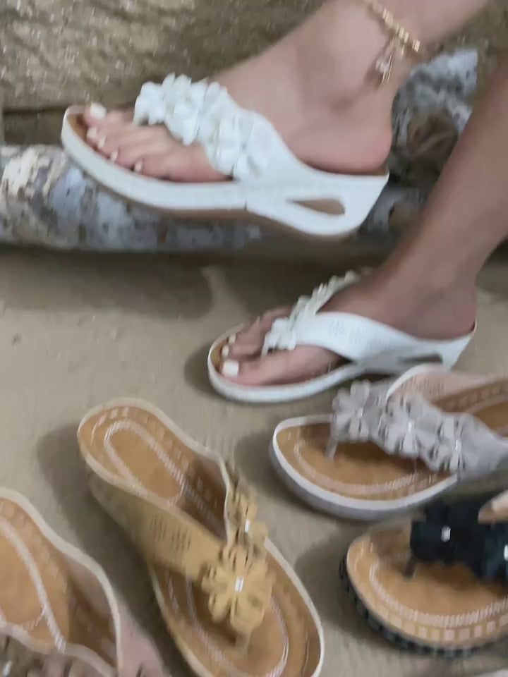 Chic Summer Floral Platform FlipFlops for Everyday Comfort