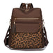 Leopard Nylon Backpack Chic Spacious Everyday Essential