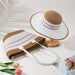 2pcs WomenS Summer Straw Hat And Single Room Bag Set Shoulder Straw Woven Bag Trendy Fashion WomenS Bag Large Capacity Woven Tote Bag Seaside Holiday Handbag French Beach Bag Colorful Straw Woven Stitching Design Summer Refreshing Fashion Set Trav